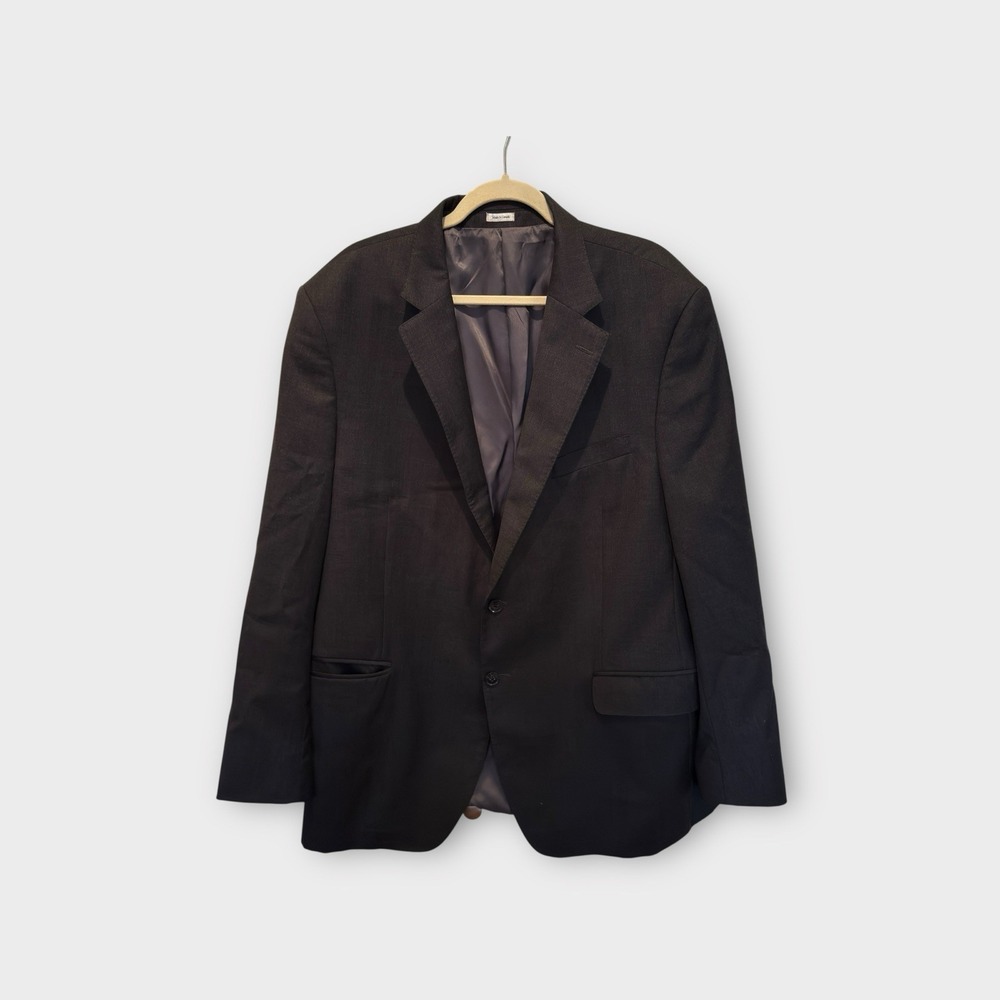 Peter Millar Men's 48T Heathered Black Sport Coat Blazer Jacket 2-Button Solid